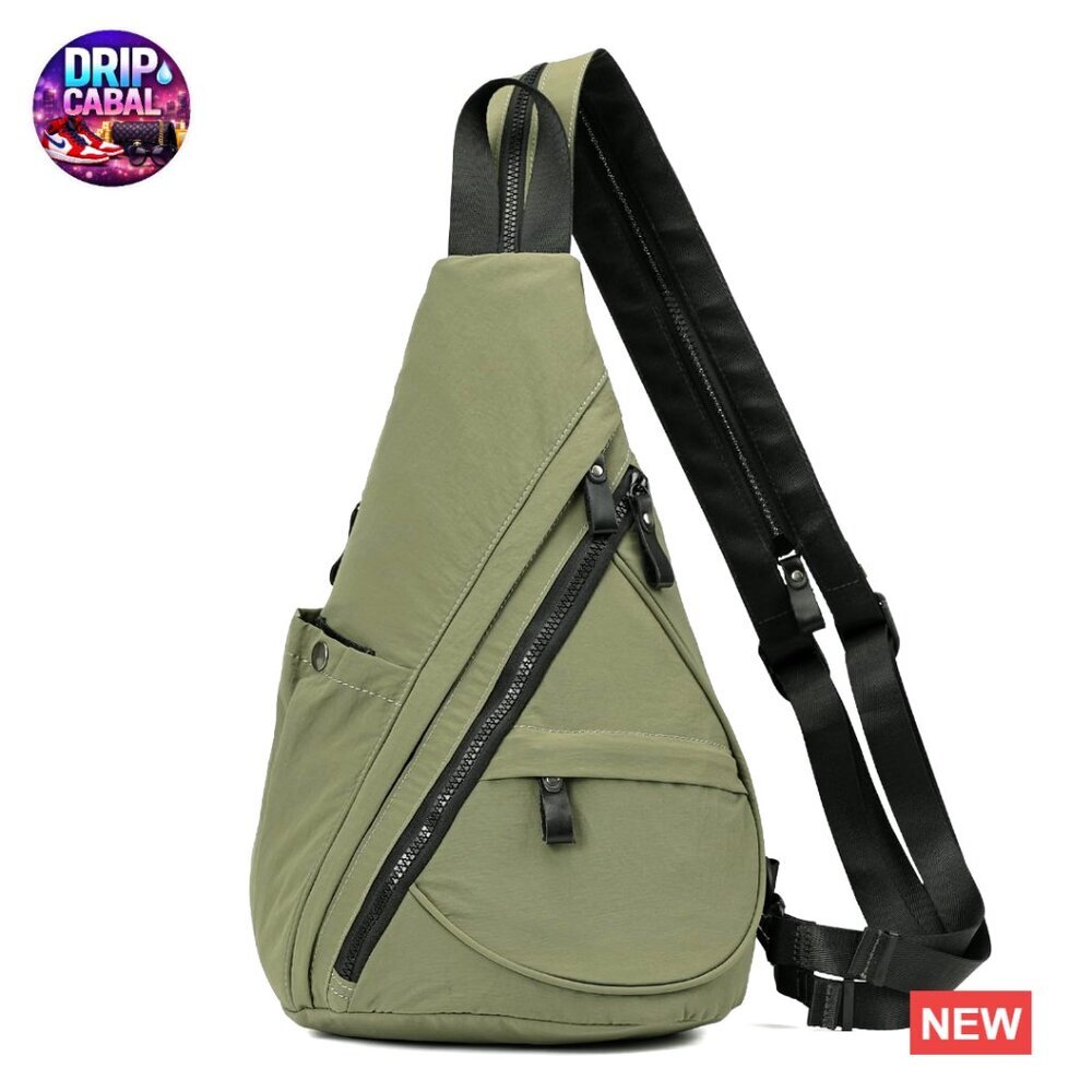 Nylon Crossbody Sling Backpack Adjustable Daypack Travel Hiking